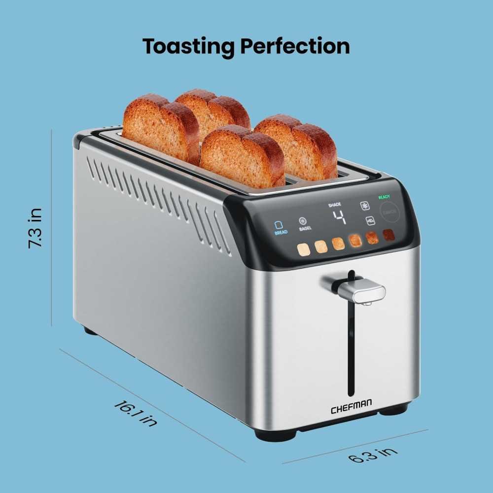 Smart Touch Digital Toaster with 6 Shade Settings | TekChoice Electronics