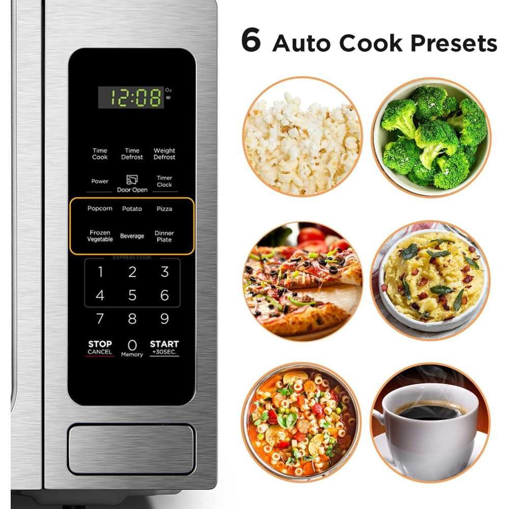 (1.4 Cu. Ft.) BLACK+DECKER Stainless Steel Digital Microwave Oven | TekChoice Electronics