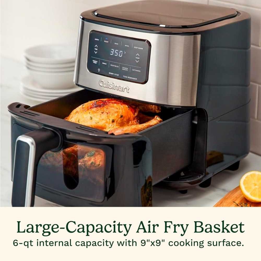 6 QT Basket Stainless Steel Air Fryer | TekChoice Electronics