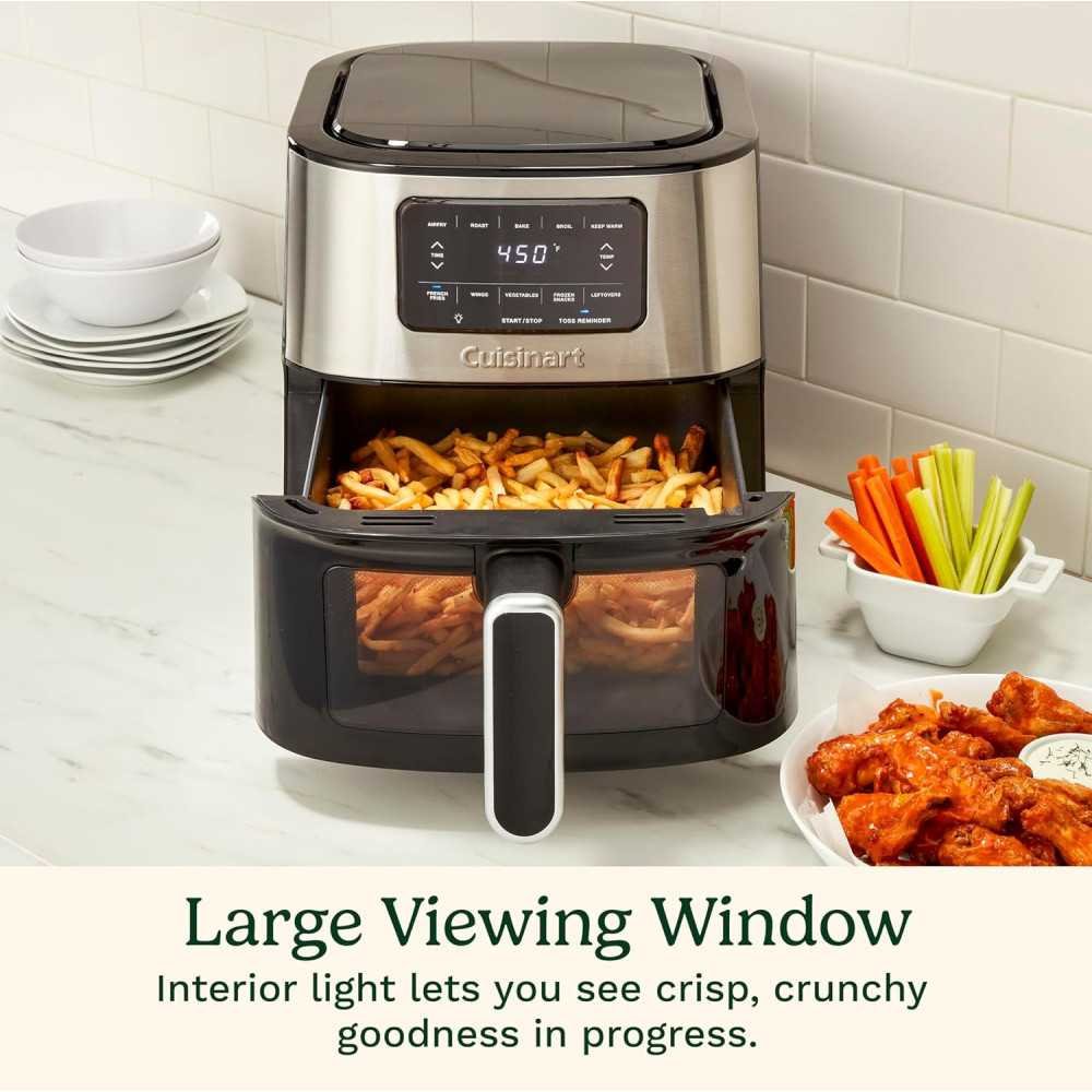 6 QT Basket Stainless Steel Air Fryer | TekChoice Electronics