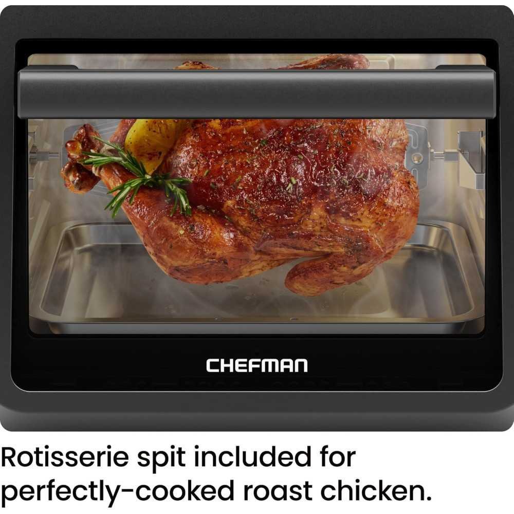 12 QT 6 in 1 Air Fryer Oven with Digital Timer and 12 Presets | TekChoice Electronics