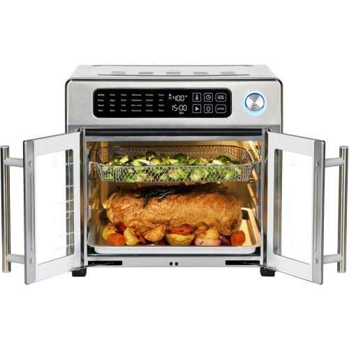 26 QT Extra Large Air Fryer and Convection Toaster Oven with Elegant French Doors | TekChoice Electronics