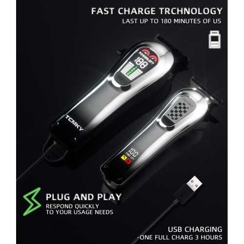 Cordless Clippers and Trimmers Set for Hair and Beard | TekChoice Electronics