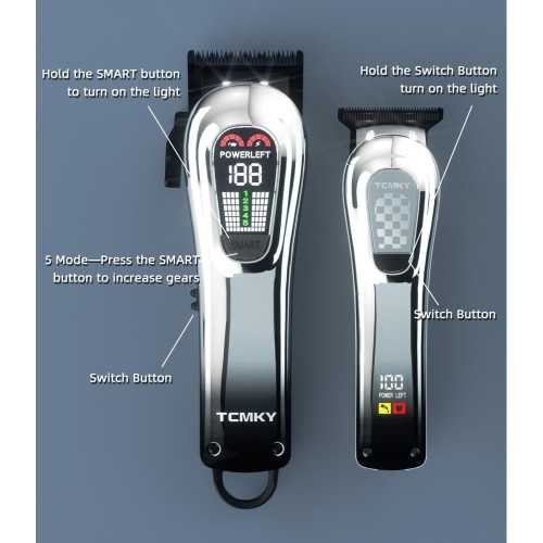 Cordless Clippers and Trimmers Set for Hair and Beard | TekChoice Electronics