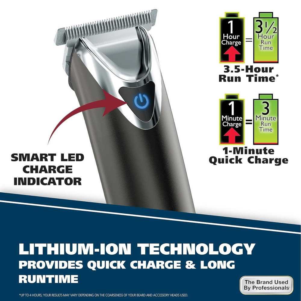 Stainless Steel Lithium Ion 2.0+ Beard Grooming Kit | TekChoice Electronics