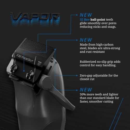 5 Star Vapor Clipper with F32 FADEOUT Balding Blade and Adjustable Speed Control | TekChoice Electronics