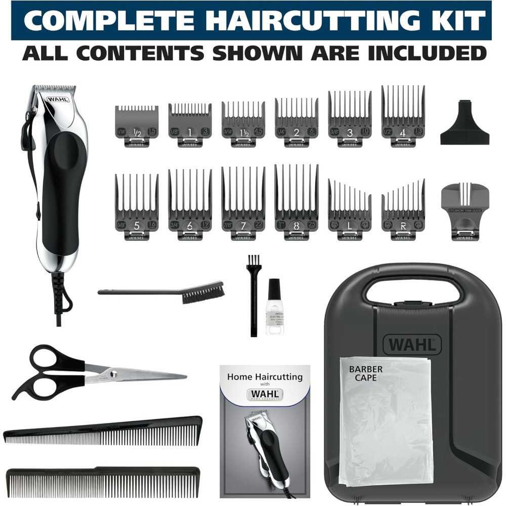 Chrome Pro Corded Clipper Complete Haircutting Kit | TekChoice Electronics