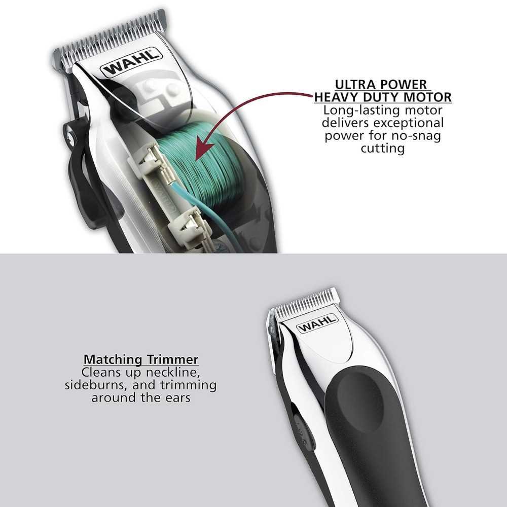 Deluxe Corded Chrome Pro Complete Hair and Trimming Kit | TekChoice Electronics