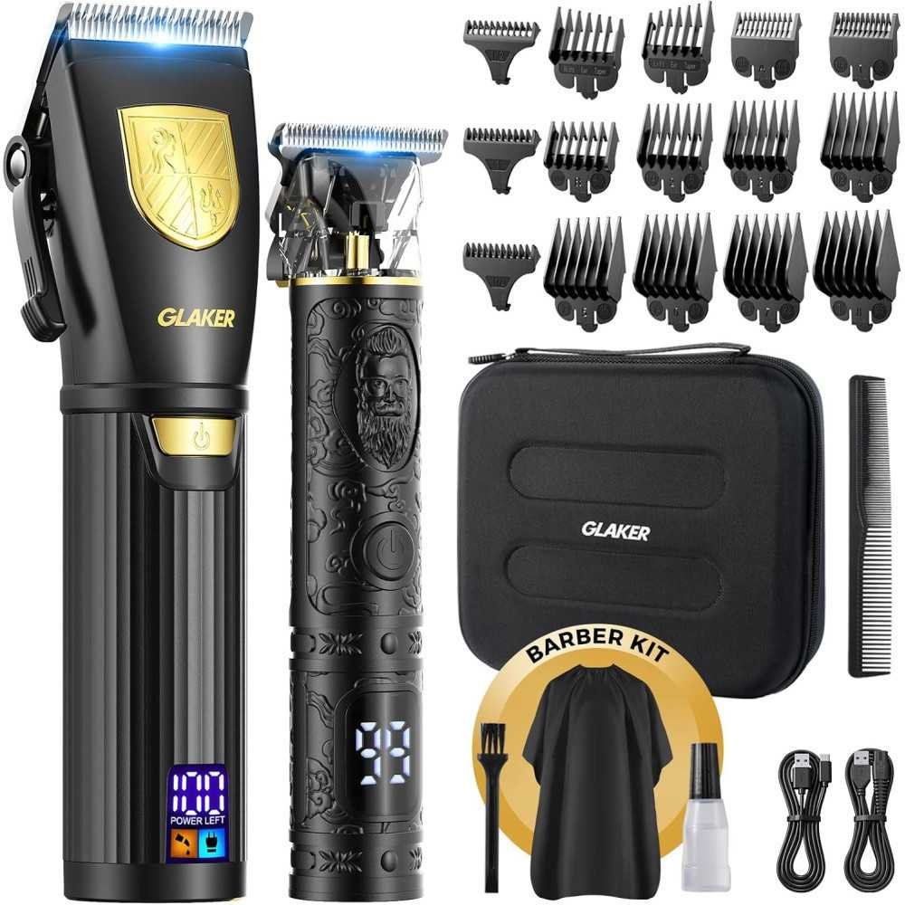 Cordless Hair Clipper Kit with Precision LED Display and 15 Guide Combs | TekChoice Electronics