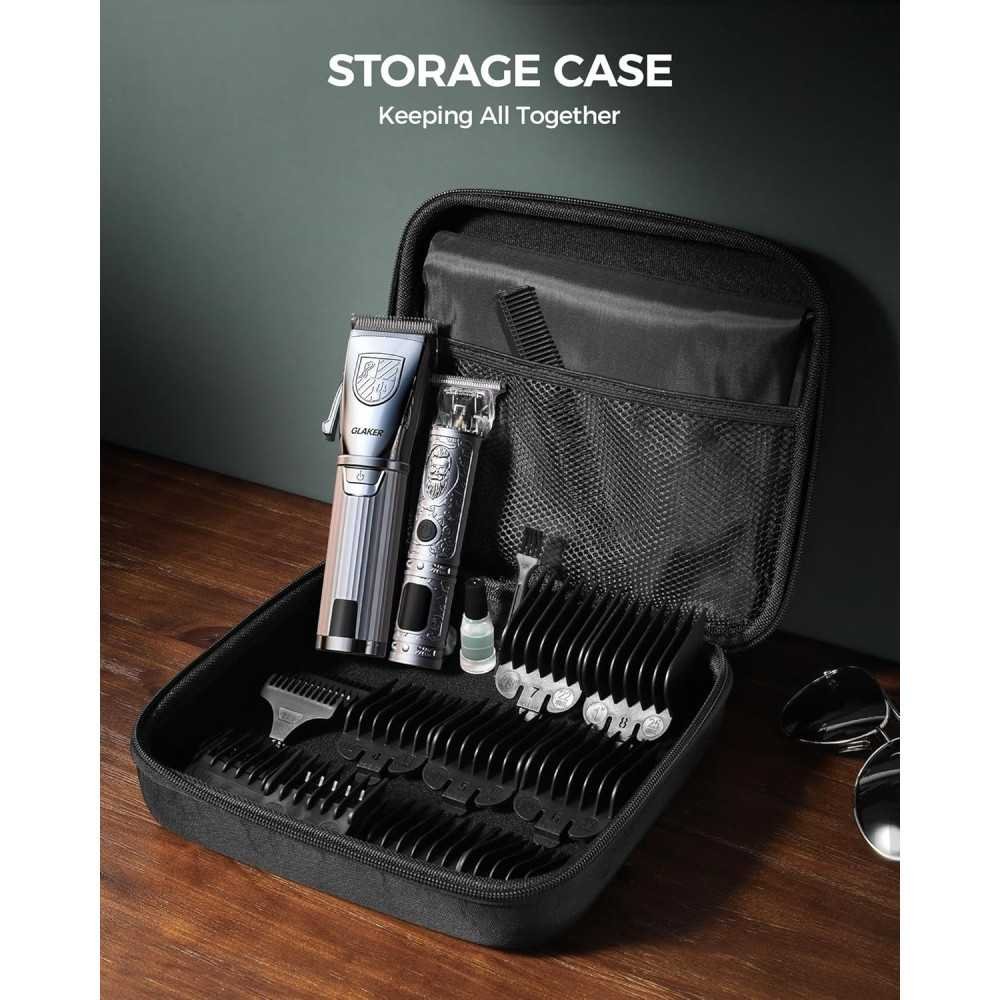 Cordless Hair Clipper Kit with Precision LED Display and 15 Guide Combs | TekChoice Electronics