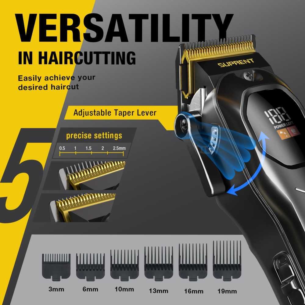 Hair Clipper with LED Display for Professional Results at Home or Barbershop | TekChoice Electronics