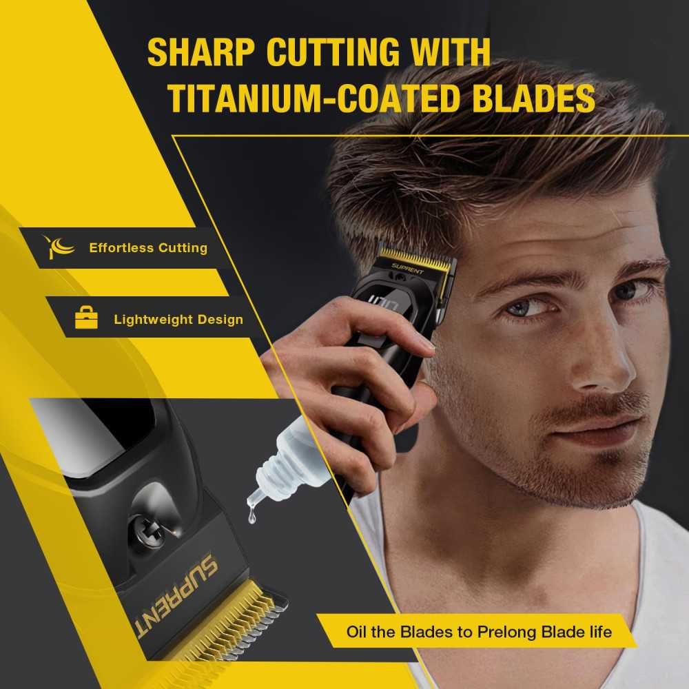 Hair Clipper with LED Display for Professional Results at Home or Barbershop | TekChoice Electronics