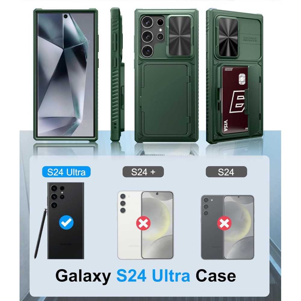 Samsung Galaxy S24 Wallet Case with Military-Grade Protection and Slide Camera Cover | TekChoice Electronics