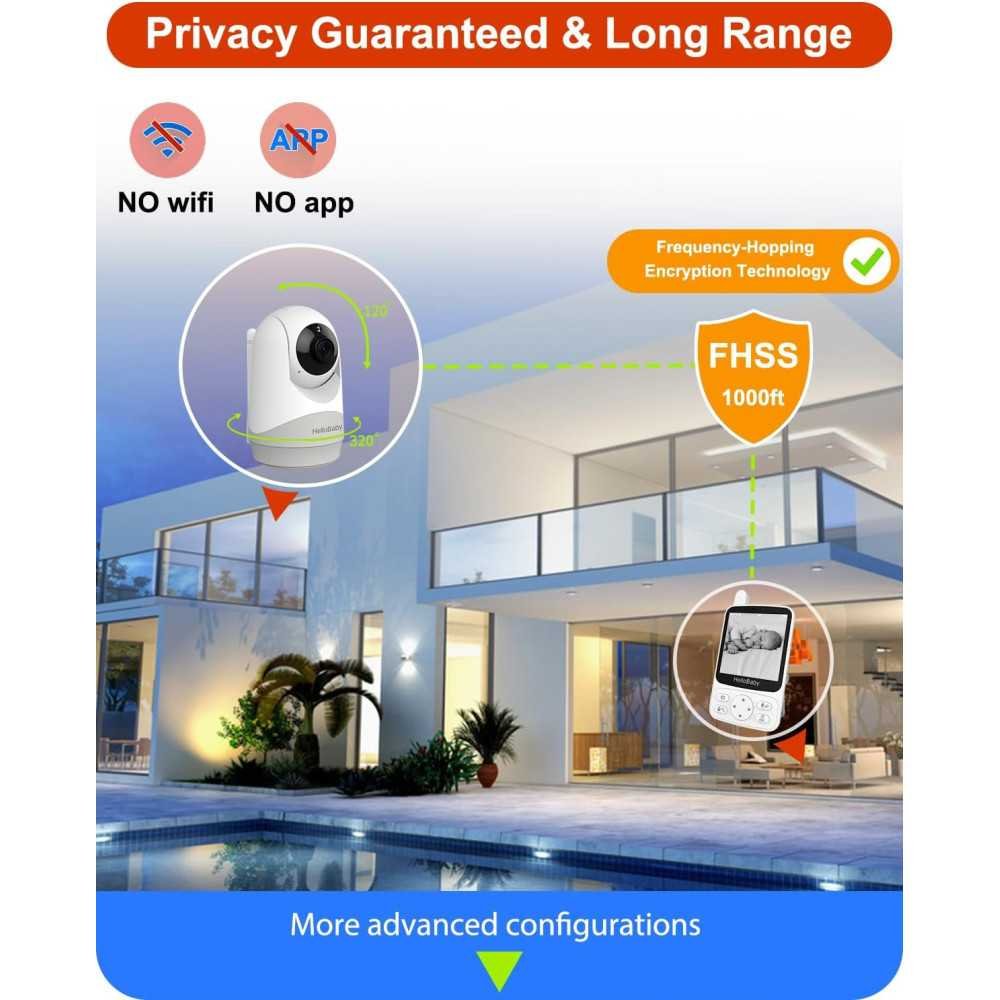 Baby Monitor with Extended Battery Life and Advanced Features | TekChoice Electronics