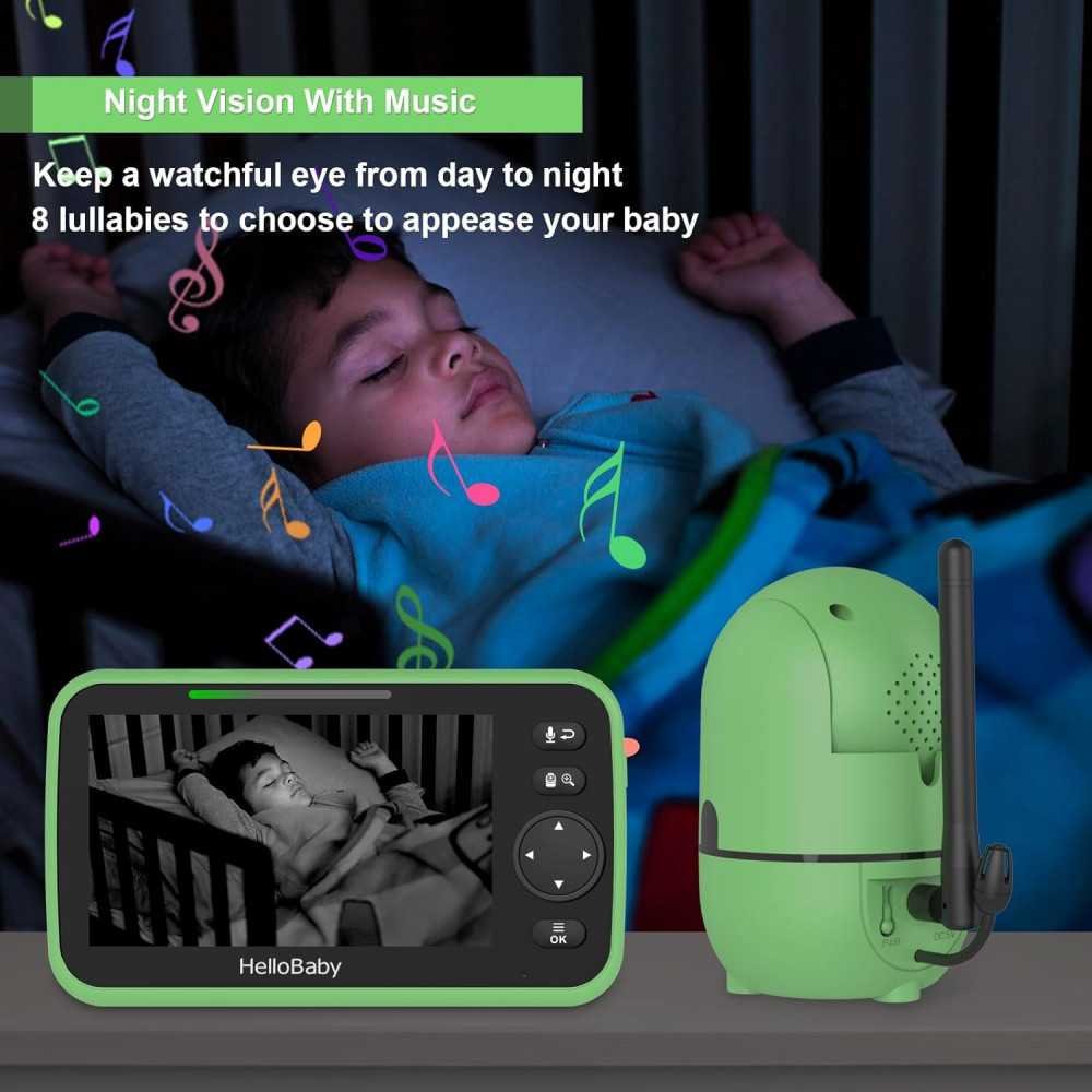 5 inch Pan-Tilt-Zoom Video Baby Monitor with 30-Hour Battery Life and 1000ft Range - No WiFi Needed | TekChoice Electronics