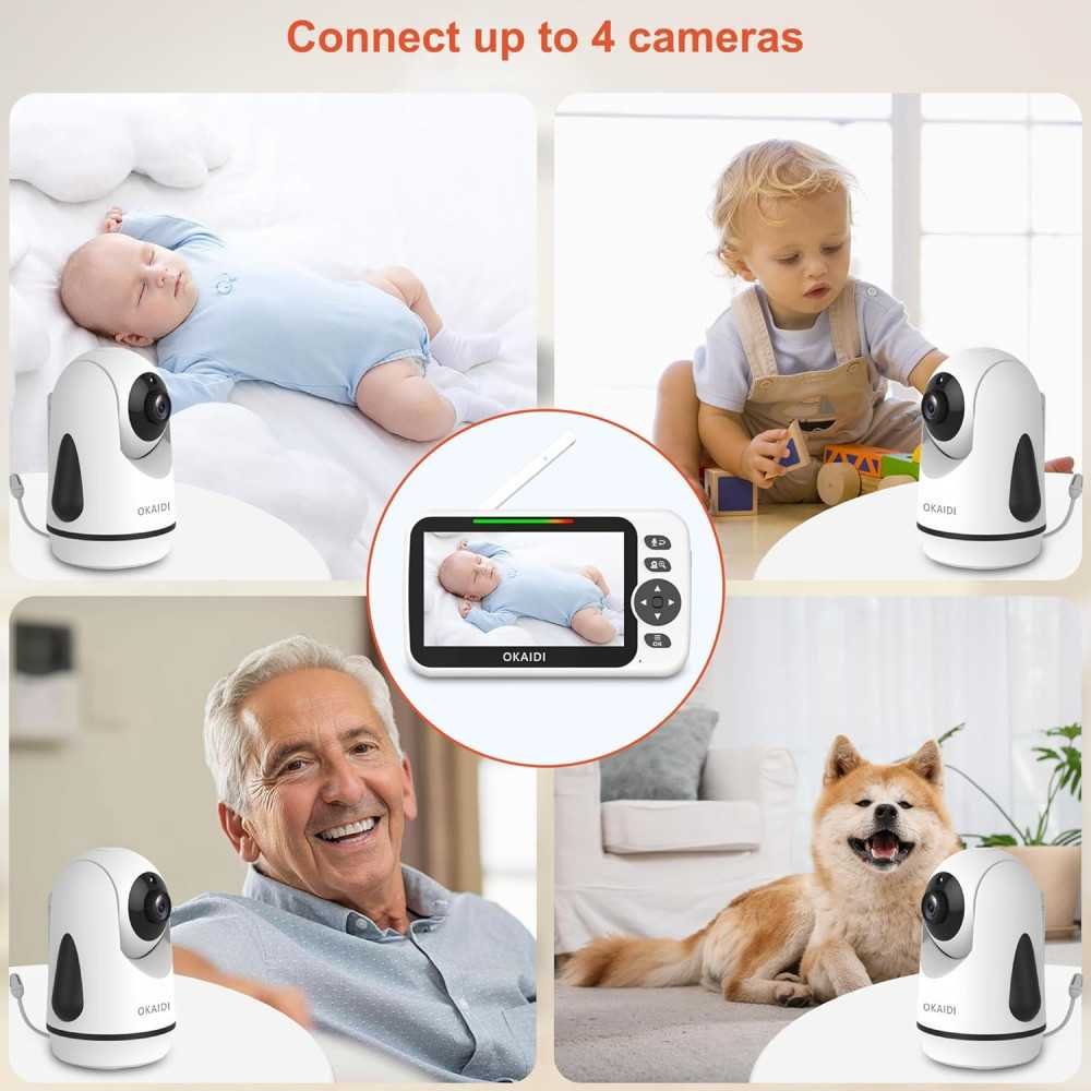 Baby Monitor with Long Battery Life and Remote Pan-Tilt-Zoom Functionality | TekChoice Electronics