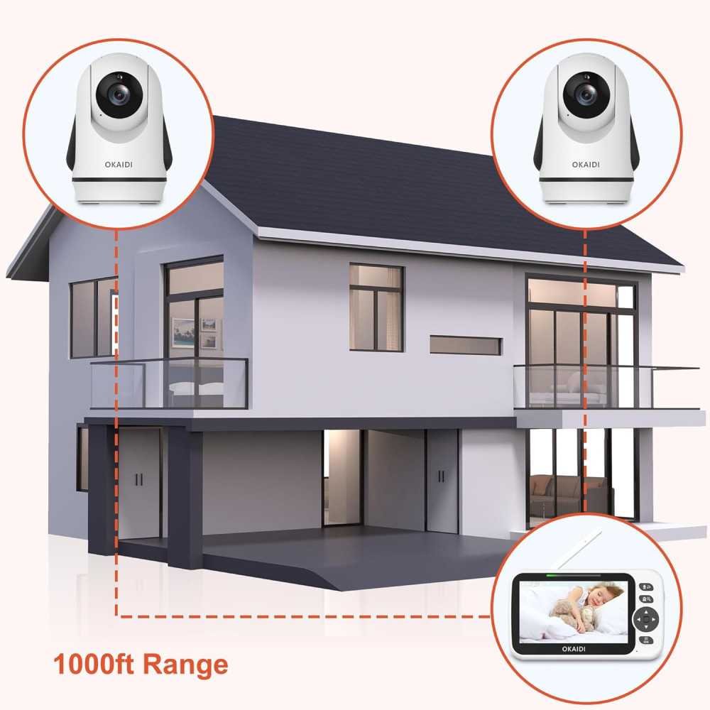 Baby Monitor with Long Battery Life and Remote Pan-Tilt-Zoom Functionality | TekChoice Electronics