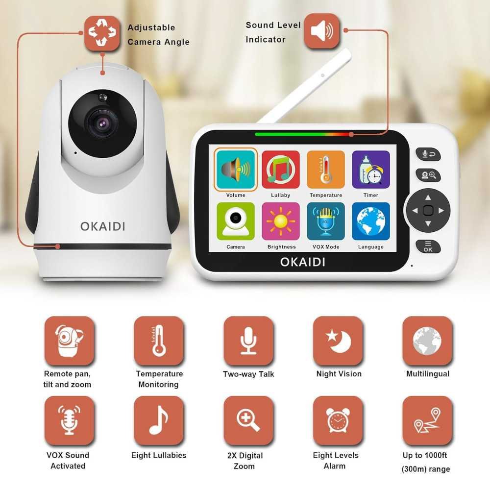 Baby Monitor with Long Battery Life and Remote Pan-Tilt-Zoom Functionality | TekChoice Electronics