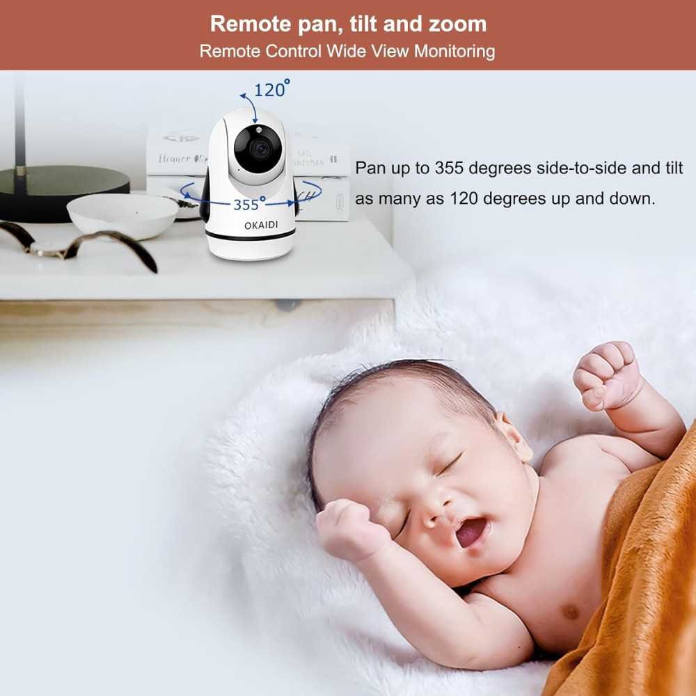 Baby Monitor with Long Battery Life and Remote Pan-Tilt-Zoom Functionality | TekChoice Electronics