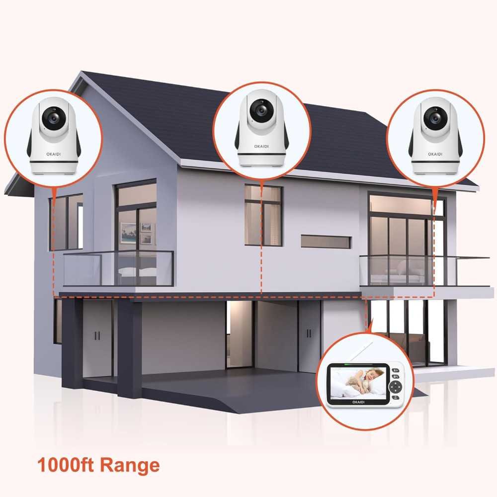 Baby Monitor with Long Battery Life and Remote Pan-Tilt-Zoom Functionality | TekChoice Electronics