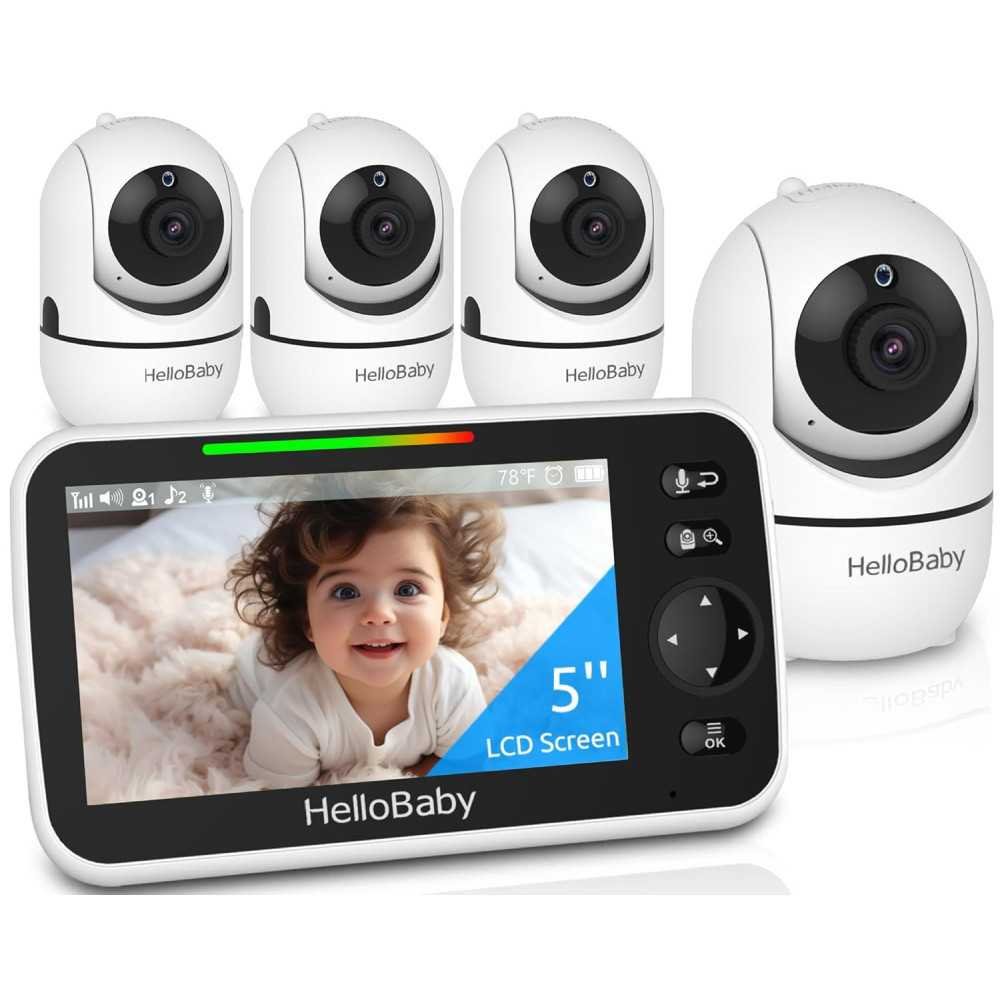 Baby Monitor with Long Battery Life, Remote Control Cameras, and Smart Features for New Parents | TekChoice Electronics