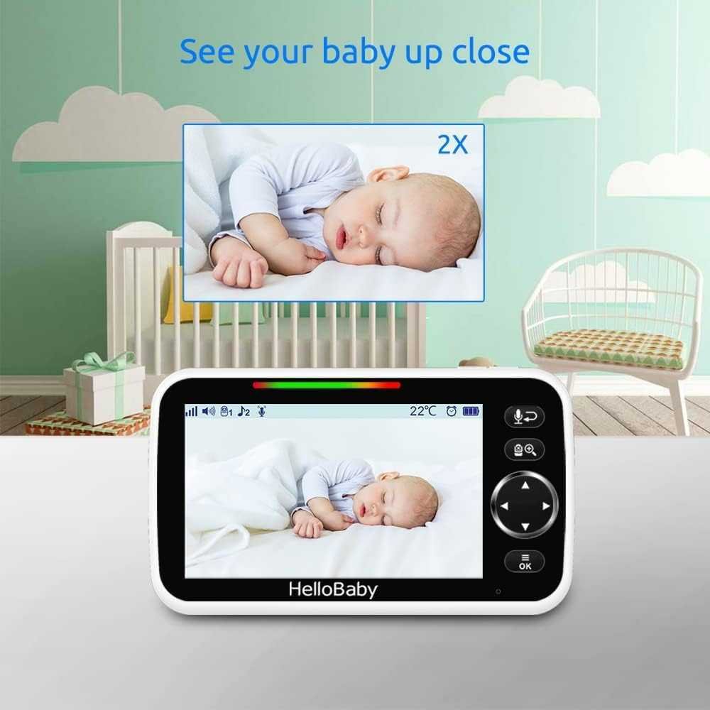 Baby Monitor with Long Battery Life, Remote Control Cameras, and Smart Features for New Parents | TekChoice Electronics