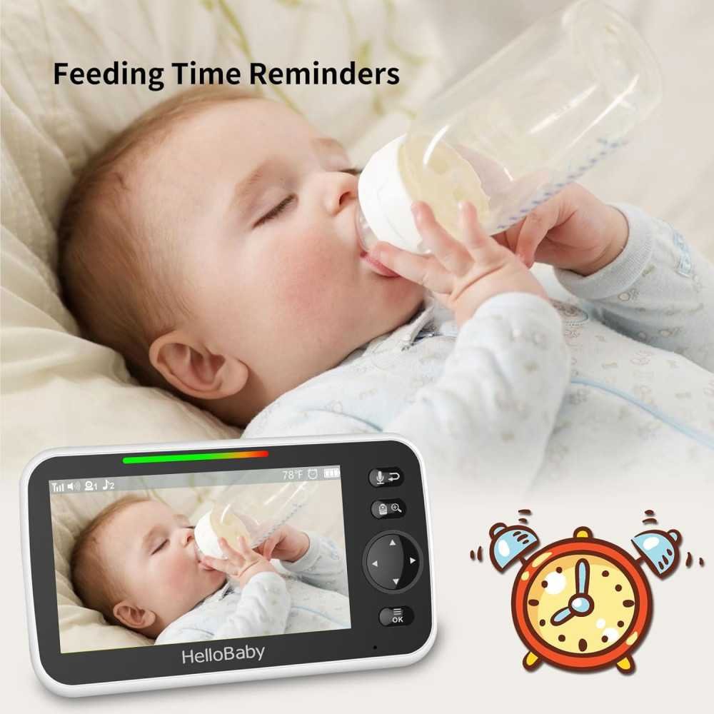 Baby Monitor with Long Battery Life, Remote Control Cameras, and Smart Features for New Parents | TekChoice Electronics