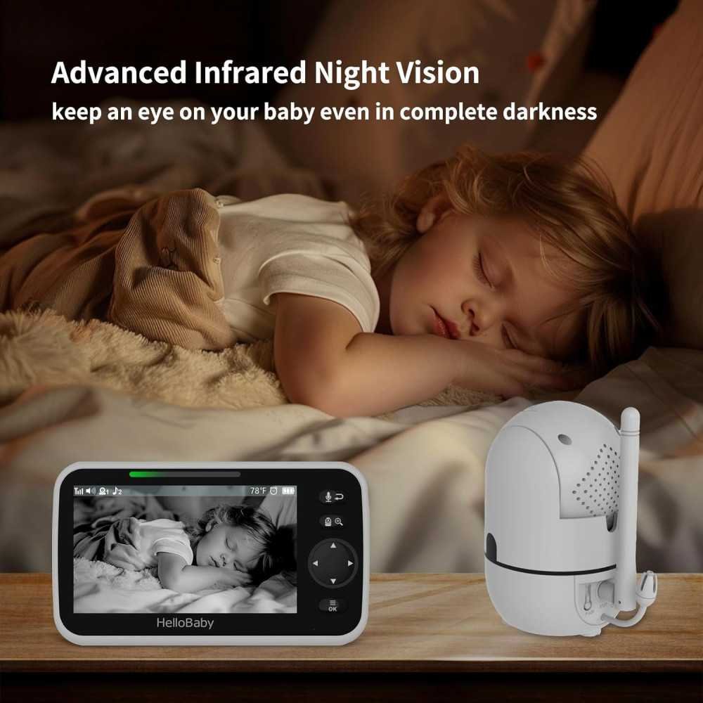 Baby Monitor with Long Battery Life, Remote Control Cameras, and Smart Features for New Parents | TekChoice Electronics