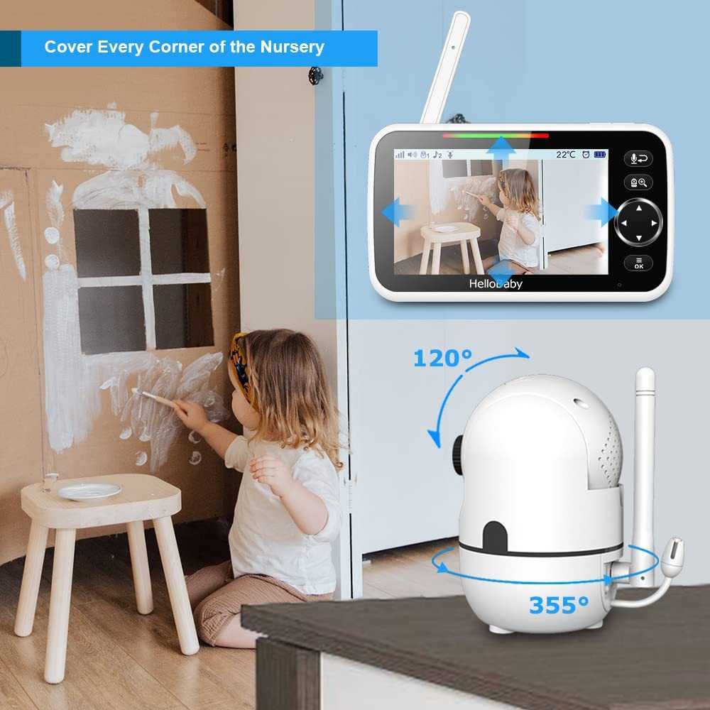 Baby Monitor with Long Battery Life, Remote Control Cameras, and Smart Features for New Parents | TekChoice Electronics