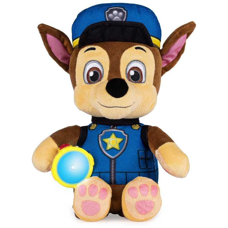 Paw Patrol Snuggle Up Chase Plush with Flashlight and Sounds