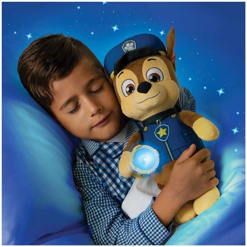 Paw Patrol Snuggle Up Chase Plush with Flashlight and Sounds