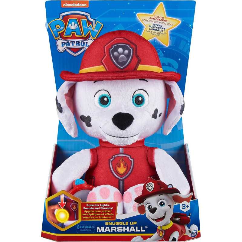 Paw Patrol Snuggle Up Marshall Plush with Flashlight and Sounds