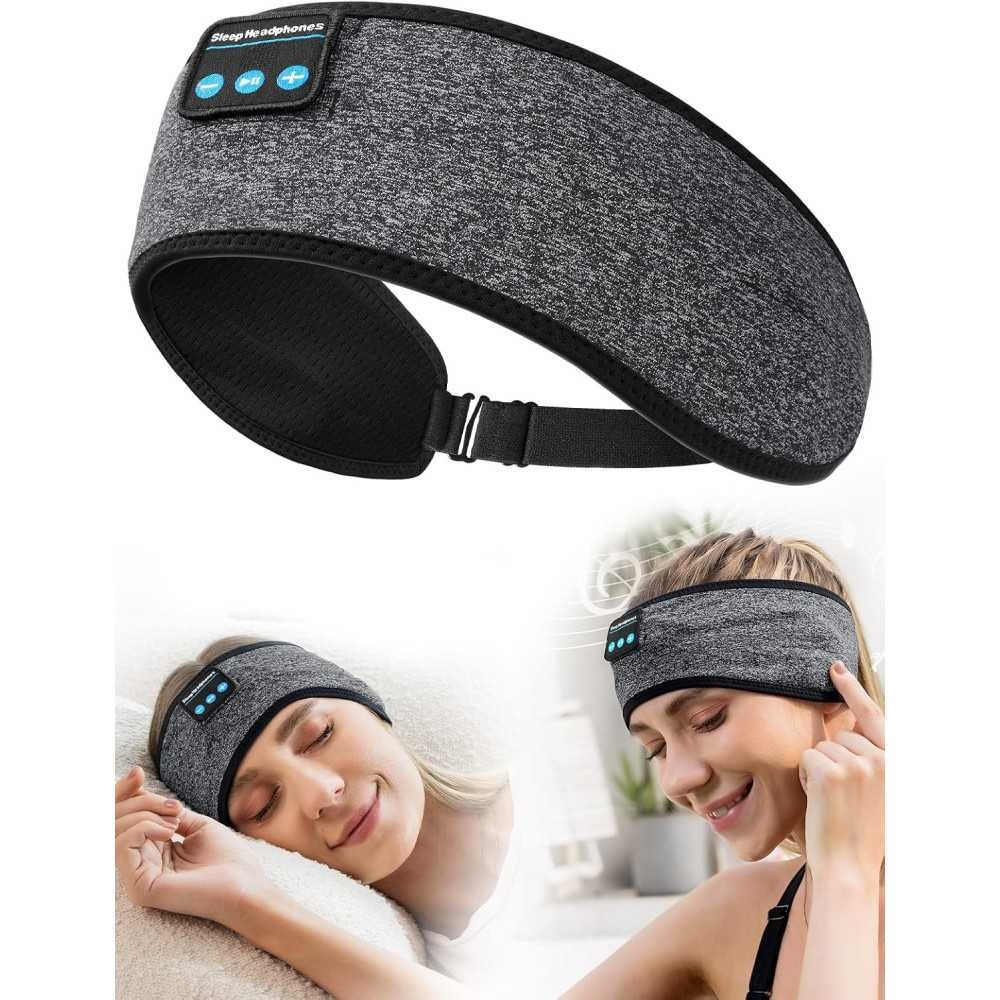 Adjustable Wireless Headband Headphones for Sleep, Workout, and Travel