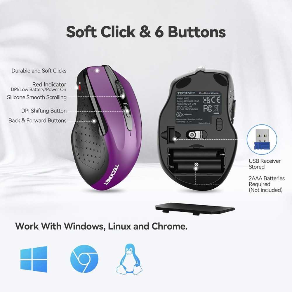 4000 DPI Wireless Mouse for Laptop | TekChoice Electronics