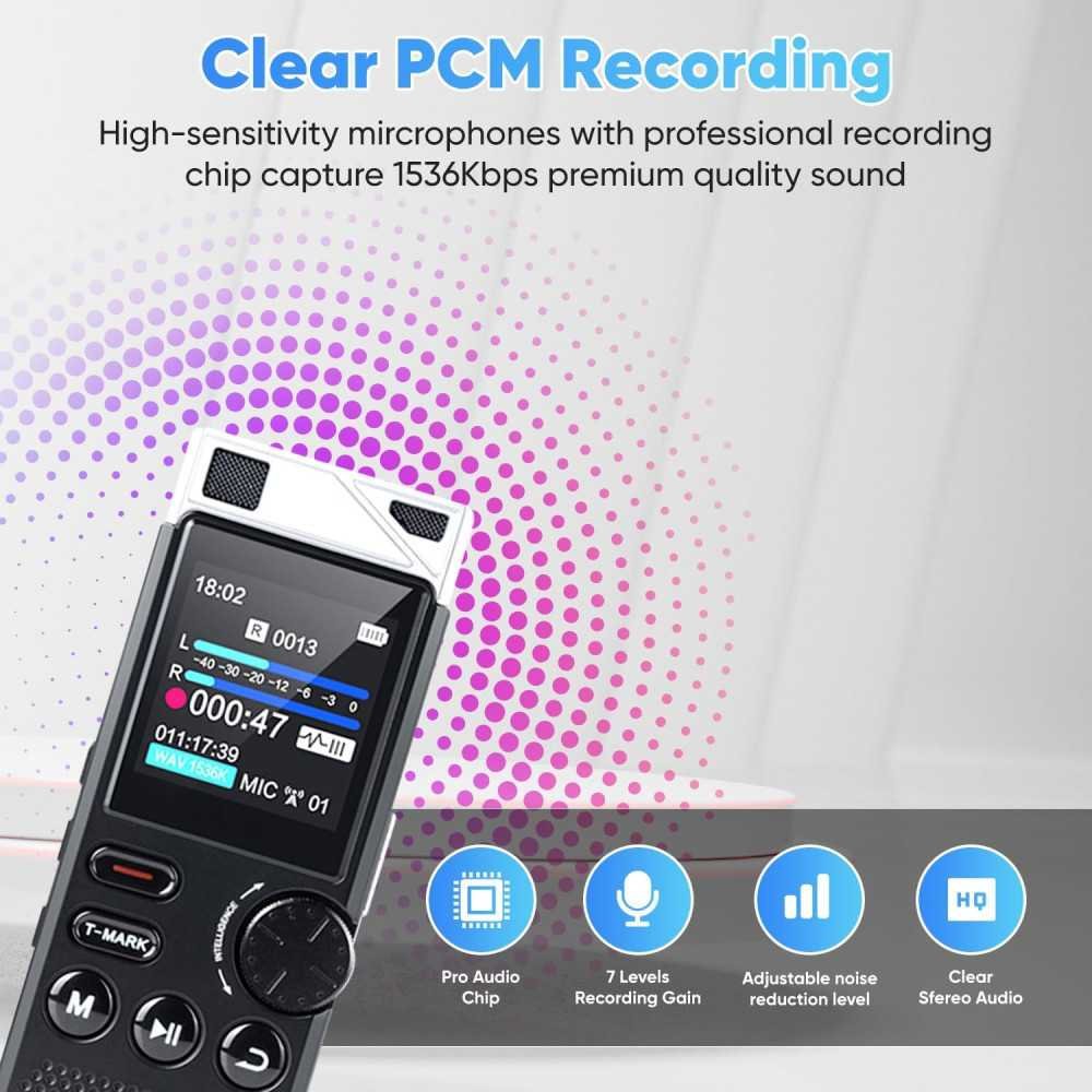 264GB High Capacity Digital Voice Recorder for Lectures and Meetings | TekChoice Electronics