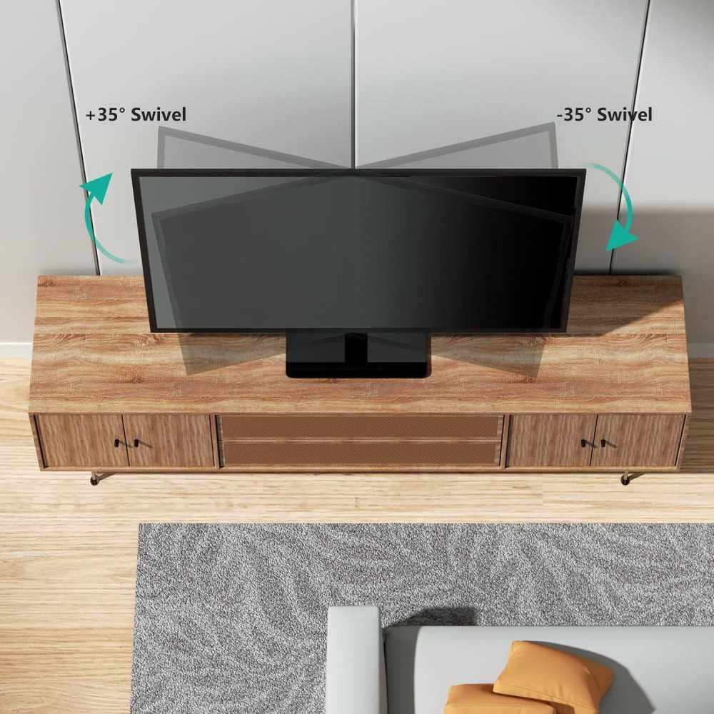 Universal TV Stand - Perfect Fit for Your 32 to 70 Inch TV with 6 Height Adjustments and 70° Swivel Feature | TekChoice Electronics