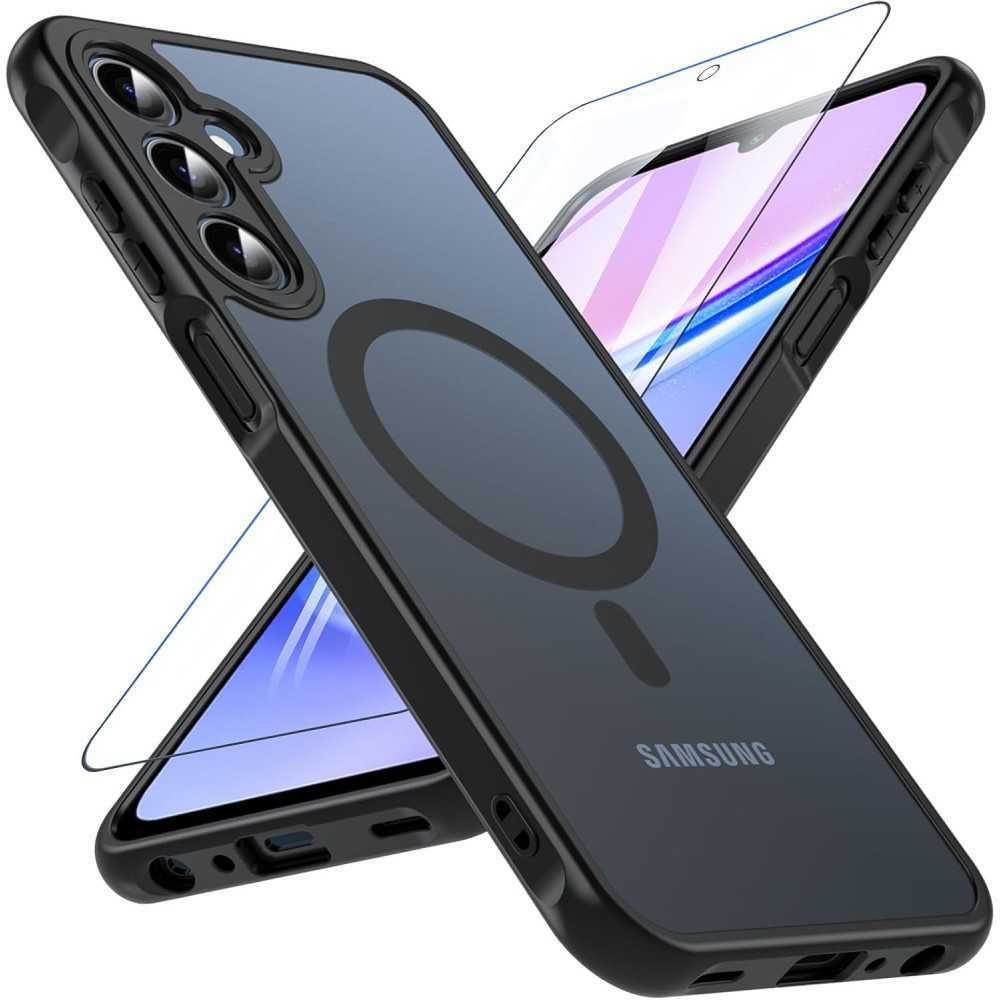 Magnetic Samsung Galaxy A15/16 5G Case with Tempered Glass Screen Protector | TekChoice Electronics