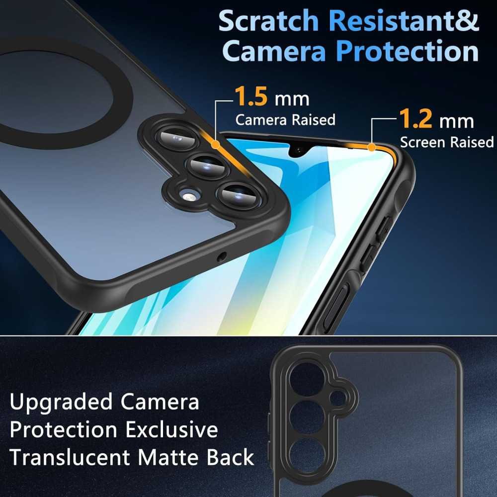 Magnetic Samsung Galaxy A15/16 5G Case with Tempered Glass Screen Protector | TekChoice Electronics