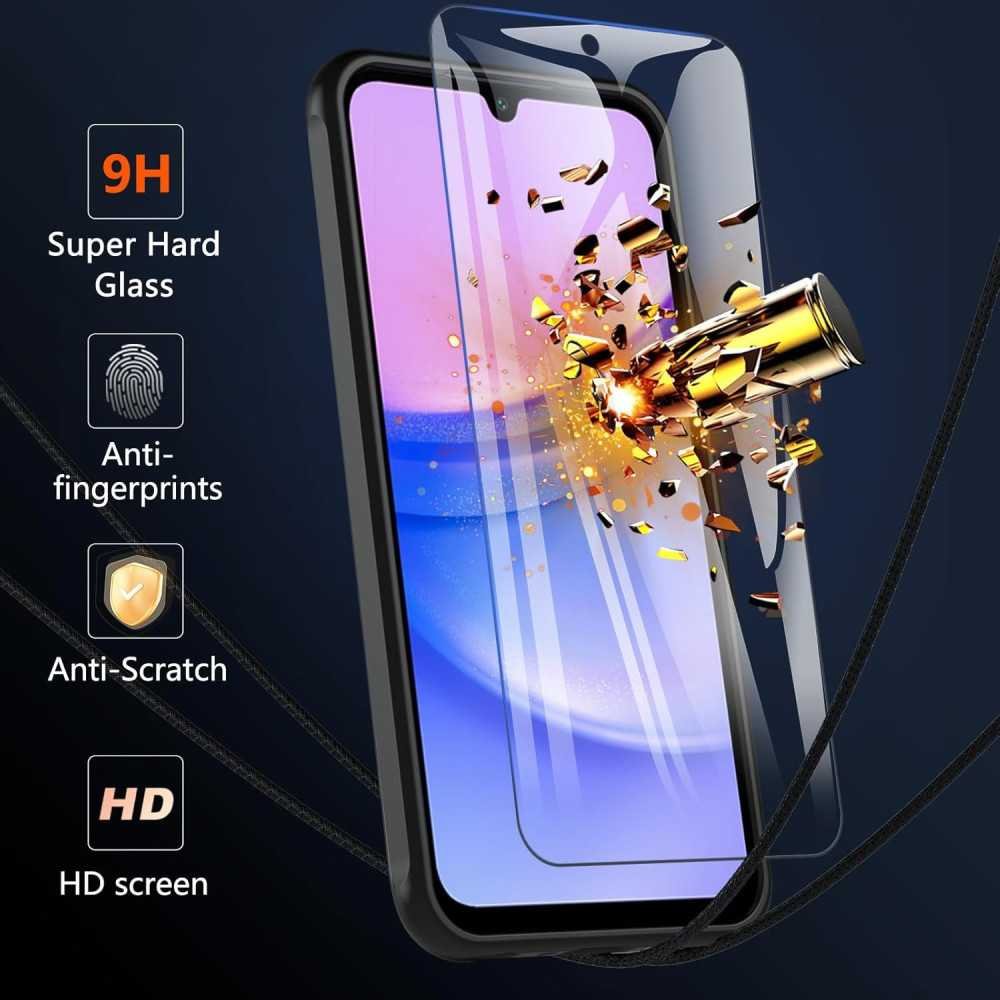 Magnetic Samsung Galaxy A15/16 5G Case with Tempered Glass Screen Protector | TekChoice Electronics