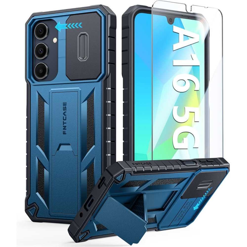 Military Grade Drop Proof Case for Samsung Galaxy A16-5G with Kickstand and Slide Feature | TekChoice Electronics