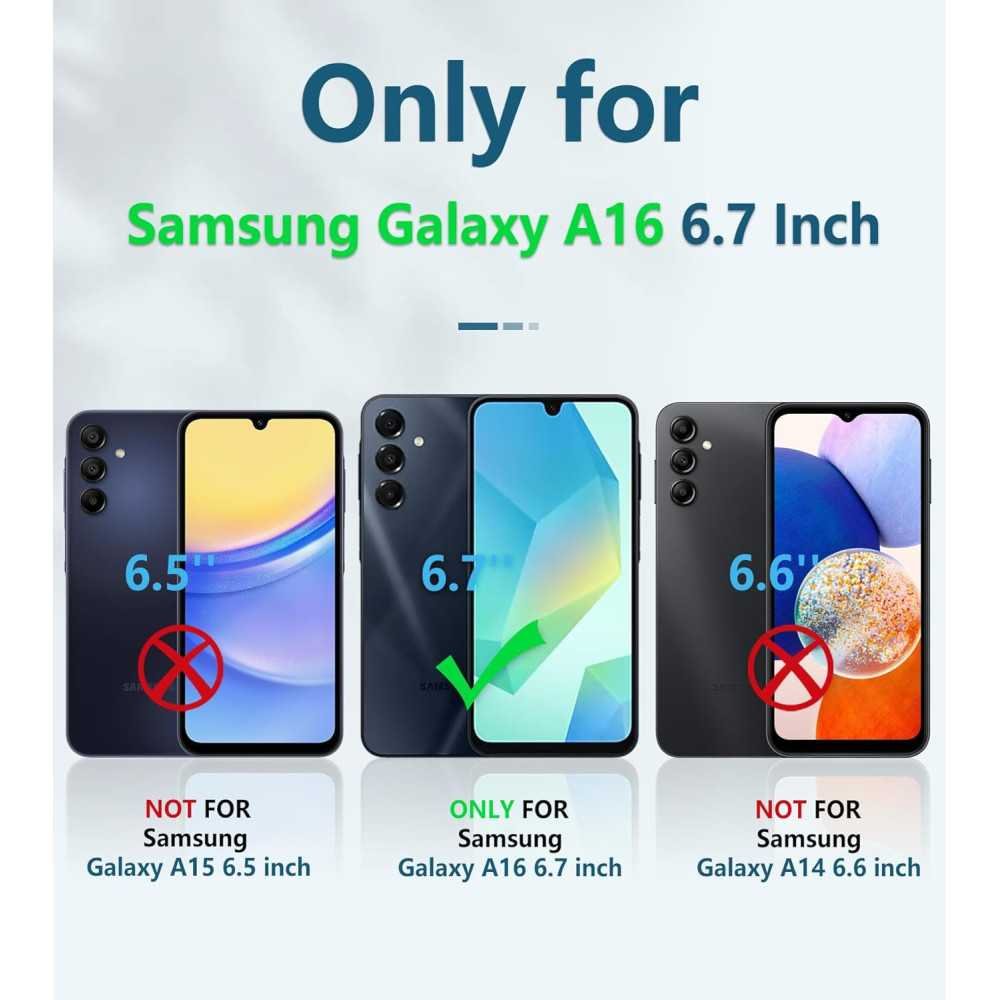 Military Grade Drop Proof Case for Samsung Galaxy A16-5G with Kickstand and Slide Feature | TekChoice Electronics