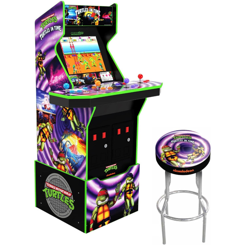 Arcade1Up X-Men Arcade Machine with 4 Player Capability (Includes Riser & Stool)