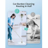 Voweek Electric Spin Scrubber, Cordless Cleaning Brush with Adjustable Extension Arm 4 Replaceable Cleaning Heads, Power Shower
