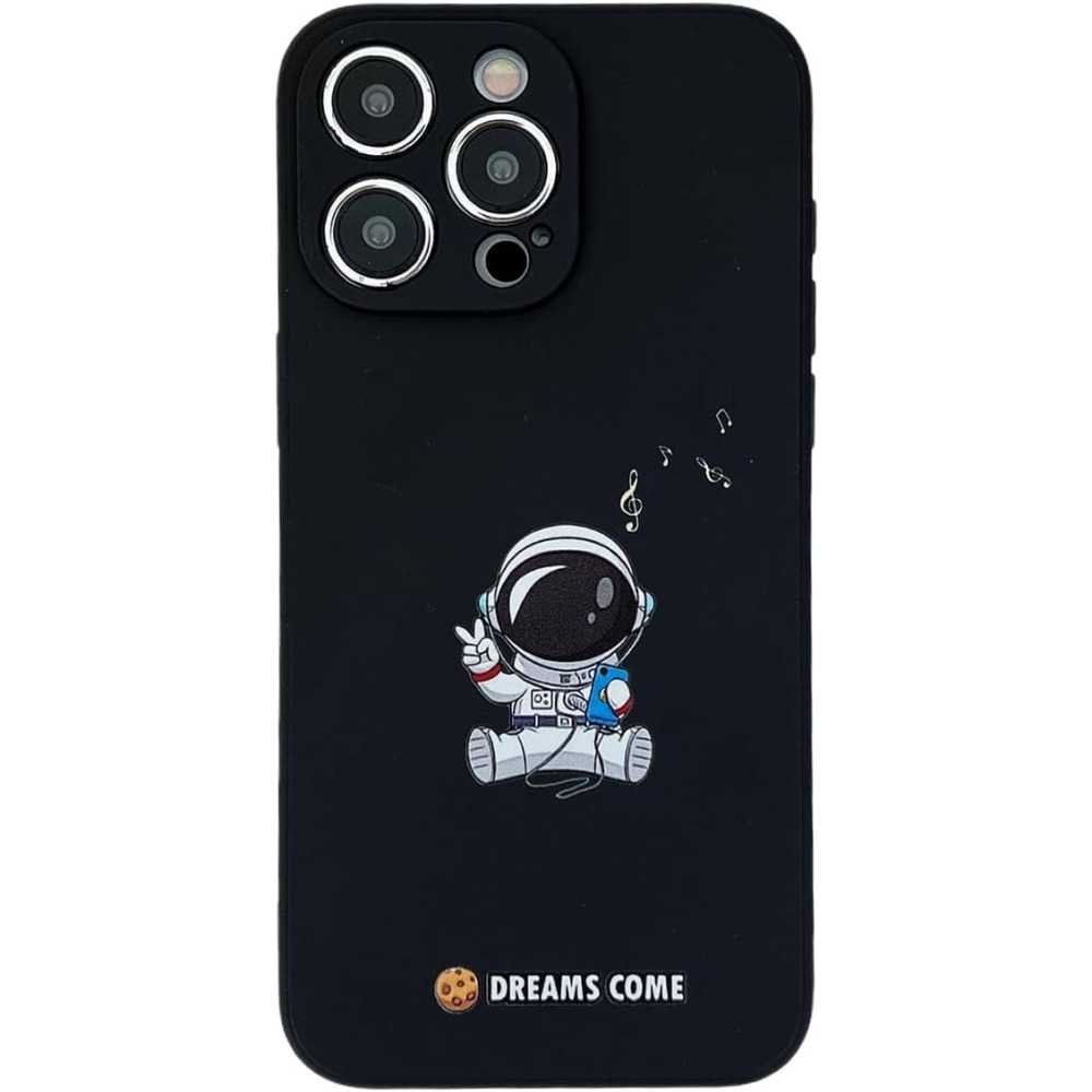 iPhone XS / XR /13 / 14 / 15 / 16 Pro Max Cool Cartoon Astronaut Space Planet Moon Cute Case | TekChoice Electronics