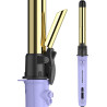 Professional 1-Inch Auto-Rotating Titanium Curling Iron with Self-Curling Wand