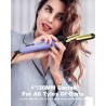 Professional 1-Inch Auto-Rotating Titanium Curling Iron with Self-Curling Wand