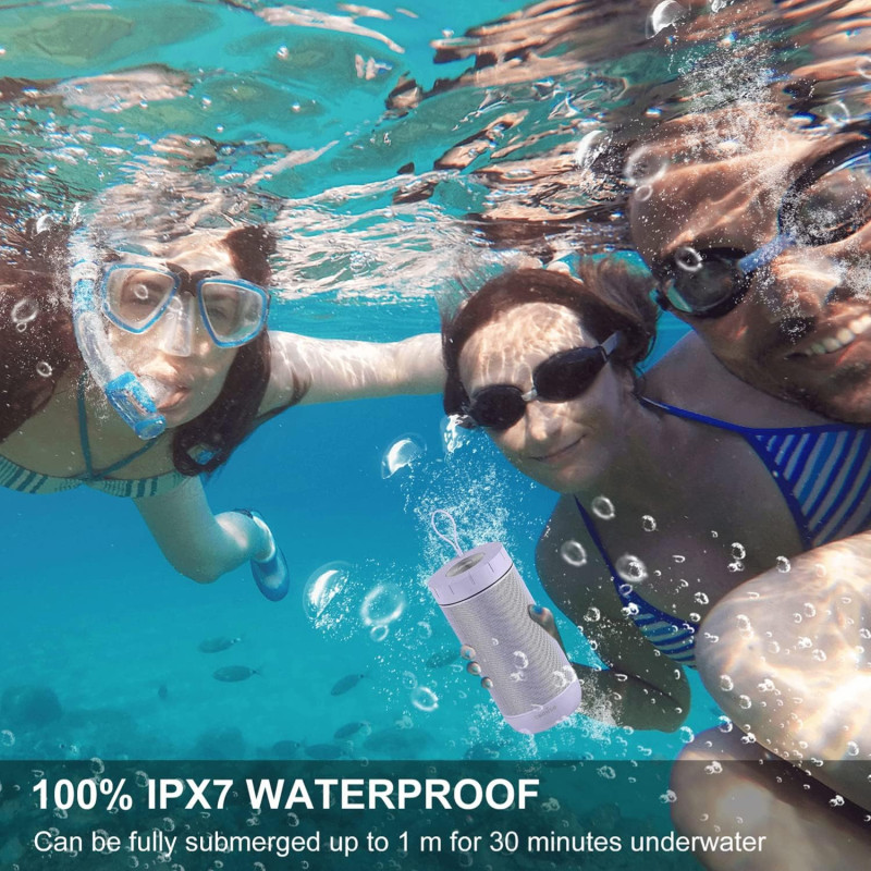 Comiso Waterproof Bluetooth Speaker IPX7
