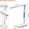 Foldable Desk Lamp with Wireless Charger and USB Port