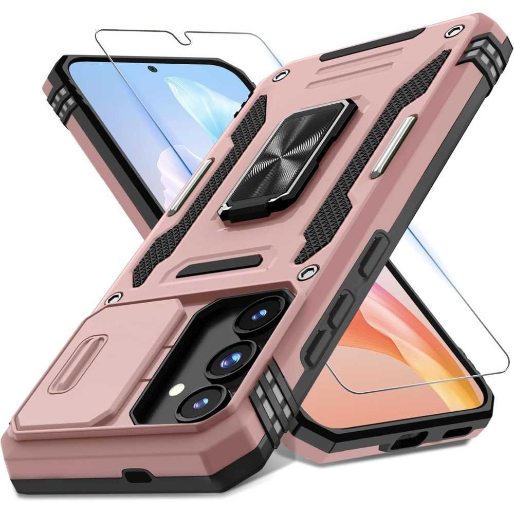 Samsung Galaxy S24 Case with Slide Camera Cover and Rotated Ring Kickstand | TekChoice Electronics