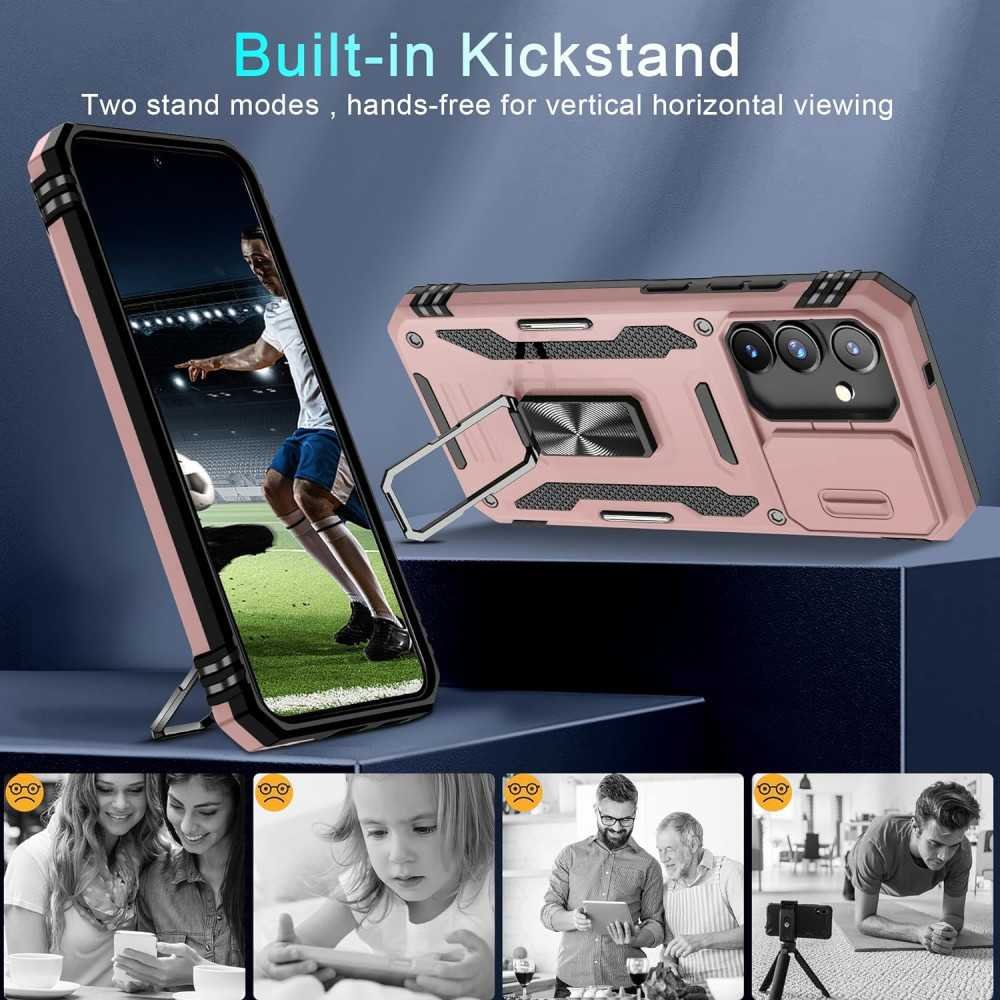 Samsung Galaxy S24 Case with Slide Camera Cover and Rotated Ring Kickstand | TekChoice Electronics